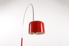 joe colombo floor lamp red coupé oluce ark 1967 1968 1960