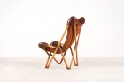 tripolina fenby fauteuil pliable cuir italie usa vintage